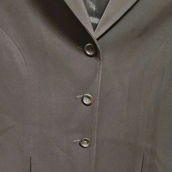 Jones New York Suit Dark Brown Three Button Blazer - Picture 4 of 11